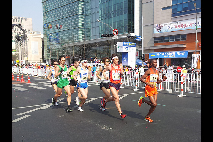 2012년 대구마라톤 참가한 황준현 선수 입니다.